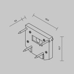 Фото 6 Комплектующие для встраиваемой трековой системы Technical TRA034D-EC-422W