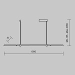 Фото 1 Подвесной светильник Maytoni MOD005PL-L48BK