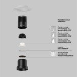 Фото 3 Встраиваемый светильник Technical DL120-10W-4K-TRS-B