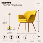 Фото 8 Подвесной светильник Maytoni P140-PL-110-1-G