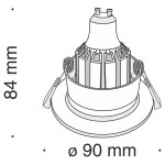 Фото 3 Встраиваемый светильник Technical DL041-01B