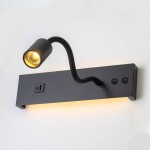 Фото 4 CL704471 Декарт Черный Св-к Настенный с USB