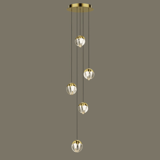 Фото Подвесной светильник MD24001033-5A gold/clear