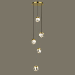 Фото Подвесной светильник MD24001033-5A gold/clear