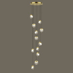 Фото Подвесной светильник MD24001033-12A gold/clear