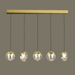 Фото 1 Подвесной светильник MD24001033-5B gold/clear