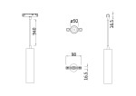 Фото 3 Трековый подвесной светильник Technical TR016-2-12W3K-W