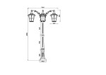 Фото 3 Садово-парковый светильник Outdoor O413FL-03GB
