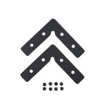 Фото Комплект соединителей верхних для встраиваемого магнитного трека в натяжной ПВХ потолок 2 шт. Crystal Lux CLT 0.223 07