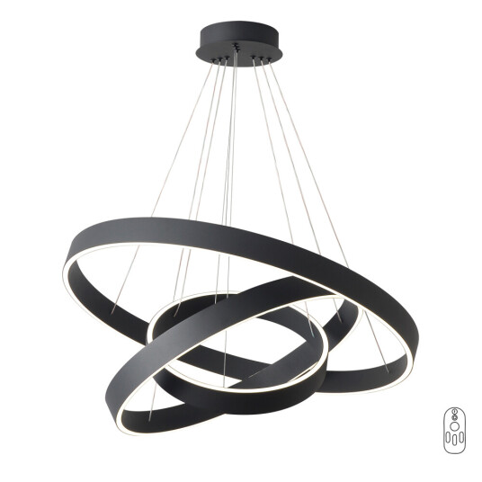 Фото Люстра Crystal Lux TRON SP158W LED BLACK