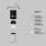 Фото 2 Встраиваемый светильник Technical DL118-15W-3K-W