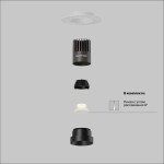 Фото 1 Встраиваемый светильник Technical DL124-10W-3K-TRS-B