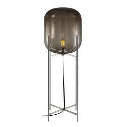 Фото Торшер Oda black/smoky