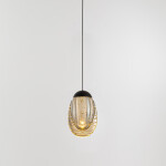 Фото 1 Подвесной светильник MD25090022-1A matt black/champagne