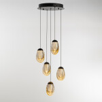 Фото 3 Подвесной светильник MD25090022-5A matt black/champagne