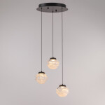 Фото 3 Подвесной светильник MD25030003-3A matt black/clear