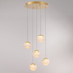 Фото 3 Подвесной светильник MD25030003-5A gold/clear