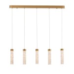 Фото Подвесной светильник MD24030028-5B brass/clear