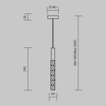 Фото 1 Подвесной светильник Maytoni MOD328PL-L3CH3K