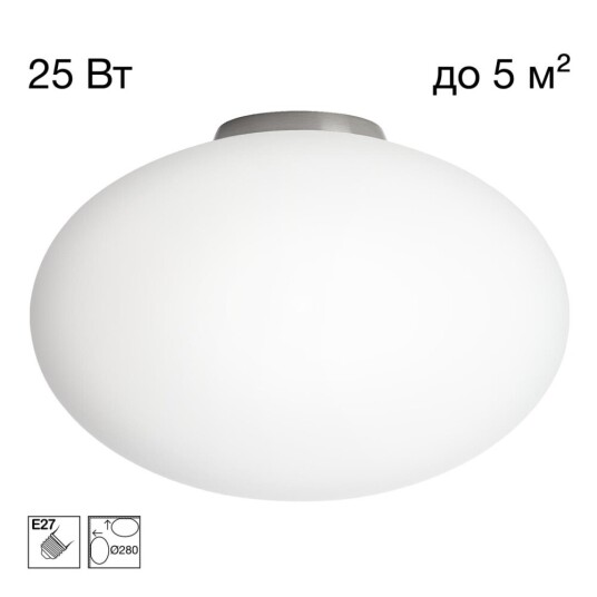 Фото CL941E28B1 RON Накладной Св-к Эллипс База Хром Мат.