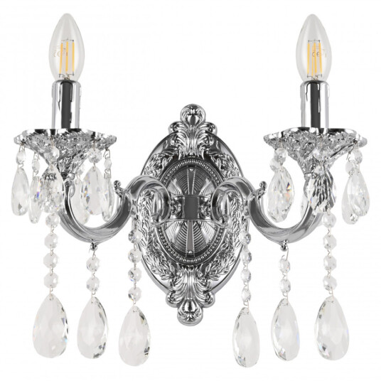 Фото Бра с хрустальными подвесками AL7801B10/2/175 A Ni Bohemia Ivele Crystal