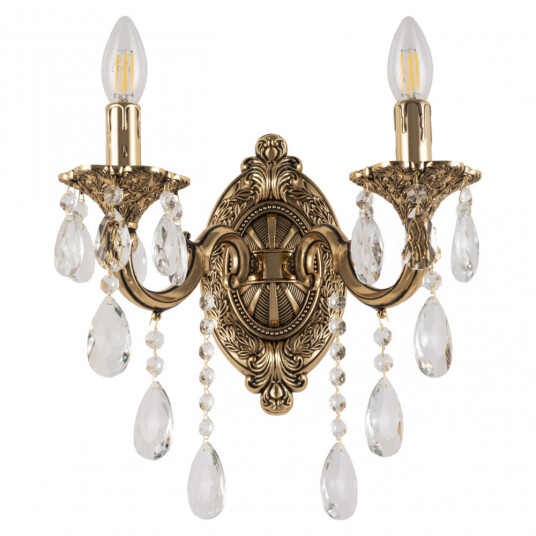Фото Бра с хрустальными подвесками AL7801B10/2/175 B GB Bohemia Ivele Crystal