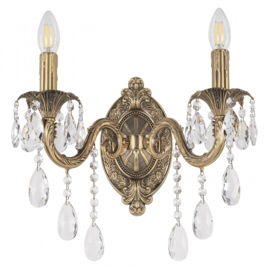 Фото Бра с хрустальными подвесками AL7901B10/2/175 B FP Bohemia Ivele Crystal
