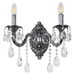 Фото Бра с хрустальными подвесками AL7901B10/2/175 B NB Bohemia Ivele Crystal