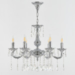 Фото 1 Люстра с хрустальными подвесками AL78101/6/175 A Ni Bohemia Ivele Crystal