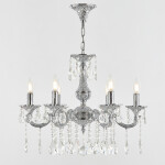 Фото 2 Люстра с хрустальными подвесками AL78101/6/175 A Ni Bohemia Ivele Crystal