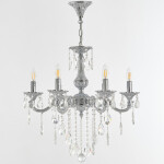 Фото 1 Люстра с хрустальными подвесками AL78101/6/175 B NW Bohemia Ivele Crystal