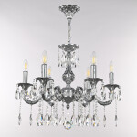 Фото 2 Люстра с хрустальными подвесками AL79101/6/175 A Ni Bohemia Ivele Crystal