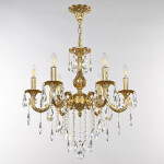 Фото 2 Люстра с хрустальными подвесками AL79101/6/175 B G Bohemia Ivele Crystal