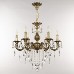 Фото 2 Люстра с хрустальными подвесками AL79101/6/175 B GB Bohemia Ivele Crystal