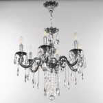 Фото 2 Люстра с хрустальными подвесками AL79101/6/175 B NB Bohemia Ivele Crystal