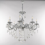 Фото 3 Люстра с хрустальными подвесками AL79101/8/250 B NW Bohemia Ivele Crystal