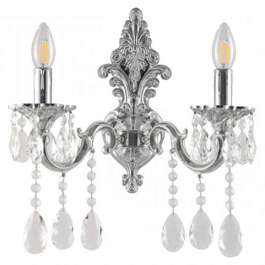 Фото Бра с хрустальными подвесками AL7801B14/2/175 A NW Bohemia Ivele Crystal
