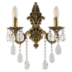 Фото Бра с хрустальными подвесками AL7801B14/2/175 B FP Bohemia Ivele Crystal