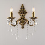 Фото 1 Бра с хрустальными подвесками AL7801B14/2/175 B FP Bohemia Ivele Crystal