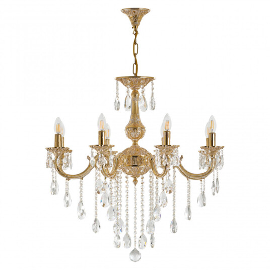 Фото Люстра с хрустальными подвесками AL78101/8/250 B GW Bohemia Ivele Crystal