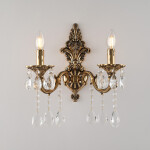 Фото 1 Бра с хрустальными подвесками AL7801B14/2/175 A GB Bohemia Ivele Crystal