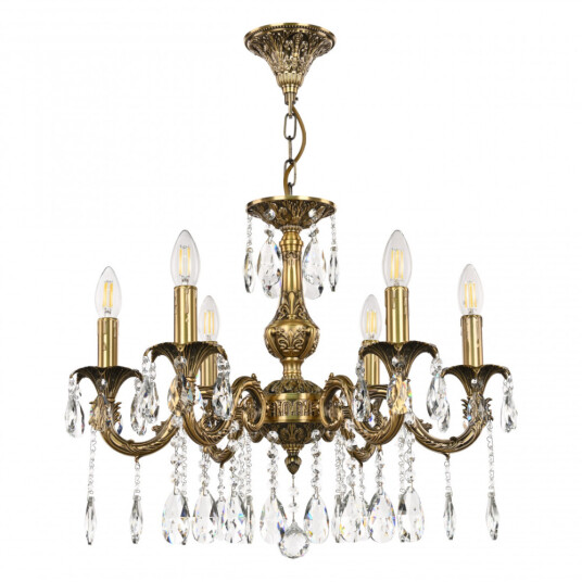 Фото Люстра с хрустальными подвесками AL79101/6/175 A FP Bohemia Ivele Crystal