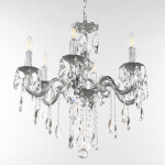Фото 3 Люстра с хрустальными подвесками AL79101/6/175 B Ni Bohemia Ivele Crystal
