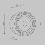 Фото 3 Настенный светильник (бра) Maytoni MOD493WL-L6PTK2