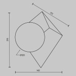 Фото 1 Настенный светильник (бра) Maytoni MOD445WL-01B