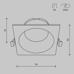 Фото 1 Встраиваемый светильник Technical DL126-GX53-SQ-W