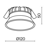 Фото 3 Встраиваемый светильник Technical DL053-12W4K-W