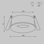 Фото 4 Встраиваемый светильник Technical DL027-GU10-B