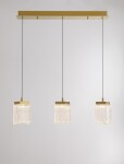Фото 1 Подвесной светильник MD25020403-3B2 Satin gold, LED/16.4W, 3000K dimmable