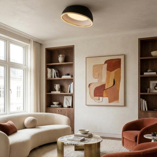 Фото CL736151 FLOOM Черный+Золото Светильник Потолочный